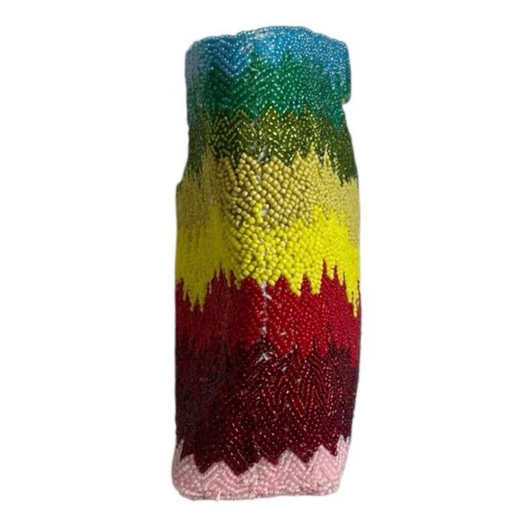 America & Beyond rainbow chevron beaded convertible bag - Picture 7 of 14